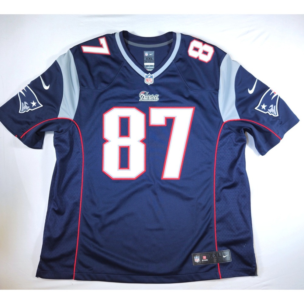 Nike New England Patriots Rob Gronkowski 87 Jersey Navy Blue XXL FA131205 KC